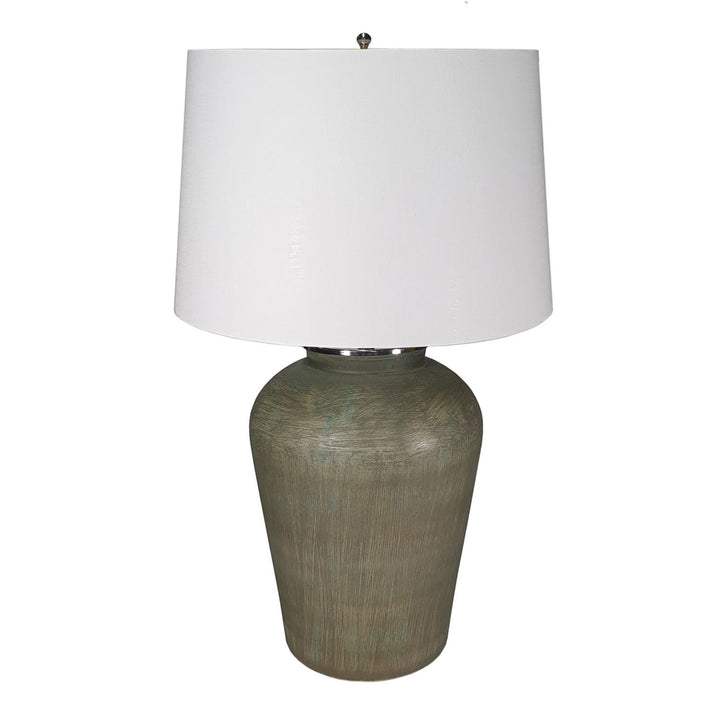 D18x28.5" Glass Table Lamp