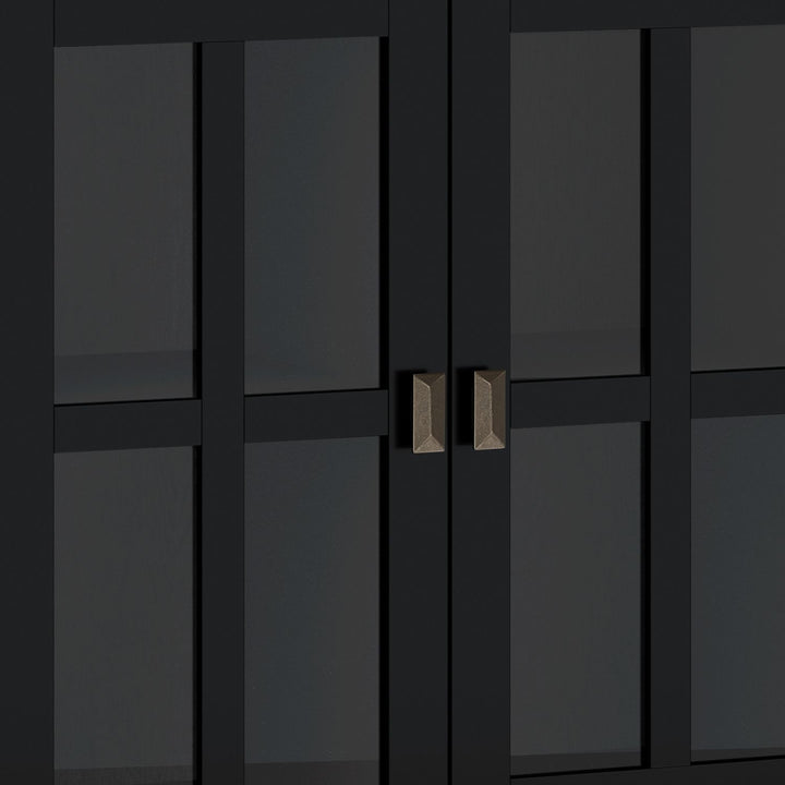 Artisan - Wide 4 Door Storage Cabinet - Black