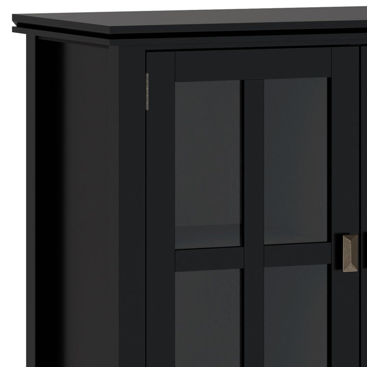 Artisan - Wide 4 Door Storage Cabinet - Black