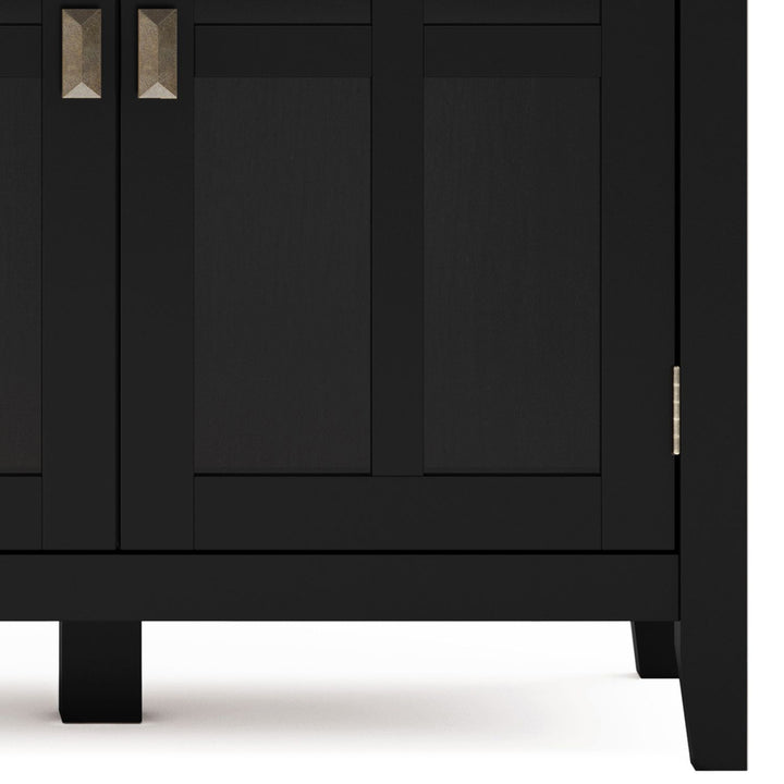 Artisan - Wide 4 Door Storage Cabinet - Black