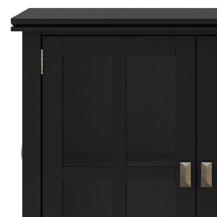 Artisan - Wide 4 Door Storage Cabinet - Black