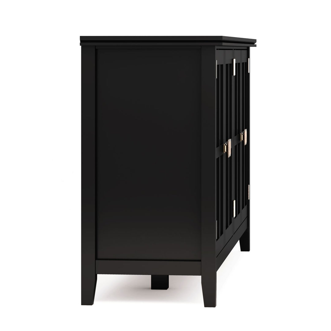 Artisan - Wide 4 Door Storage Cabinet - Black