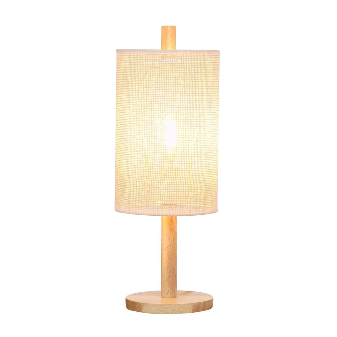 Modern Classic Desk Lamp Villa Living Room Bedroom Study Decorative Original Design European Wood Table Light, Arcana Table Lamp - Oak - Natural 110-120V Paper Rattan Weave Material