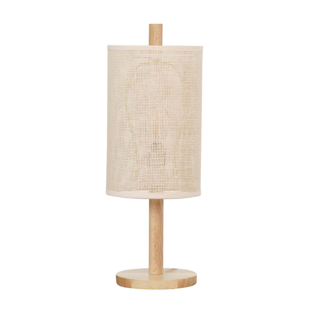 Modern Classic Desk Lamp Villa Living Room Bedroom Study Decorative Original Design European Wood Table Light, Arcana Table Lamp - Oak - Natural 110-120V Paper Rattan Weave Material