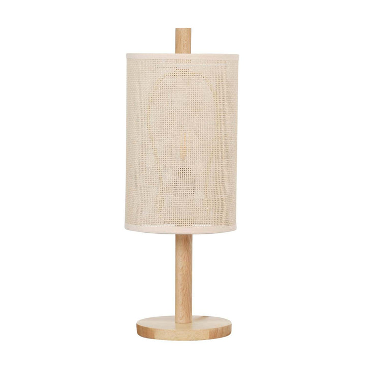 Modern Classic Desk Lamp Villa Living Room Bedroom Study Decorative Original Design European Wood Table Light, Arcana Table Lamp - Oak - Natural 110-120V Paper Rattan Weave Material