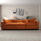 Hayward Burnt Orange Velvet Modular Sectional Sofa