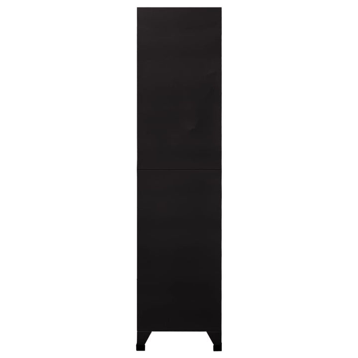 Locker Cabinet Black 35.4"x15.7"x70.9" Steel