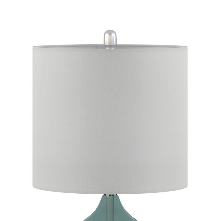 Ellipse Curved Glass Table Lamp, Set of 2