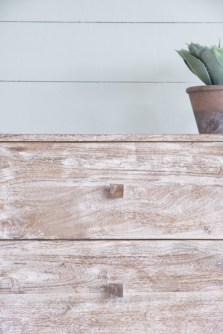 57x16x33" Tv Console With Cane Doors