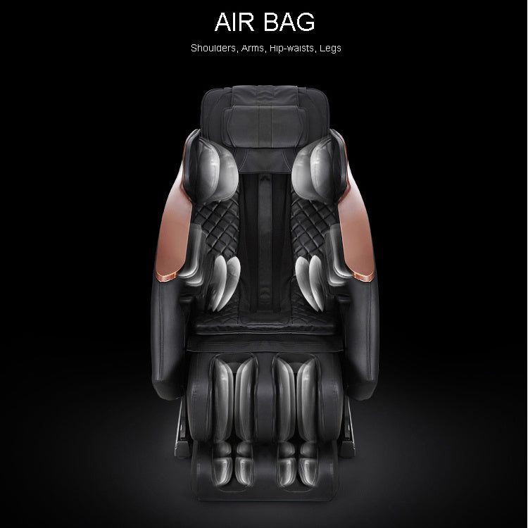3D Full Body Zero Gravity Shiatsu Electric Massage Chair SL-Track Recliner with Airbag Speaker LCD Touch Screen+Mini Remote Voice Control Back Heat