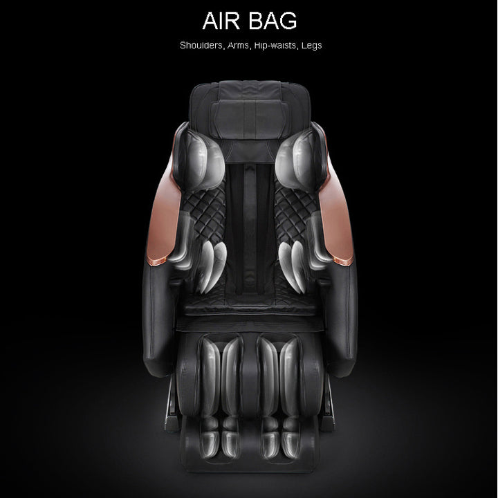3D Full Body Zero Gravity Shiatsu Electric Massage Chair SL-Track Recliner with Airbag Speaker LCD Touch Screen+Mini Remote Voice Control Back Heat