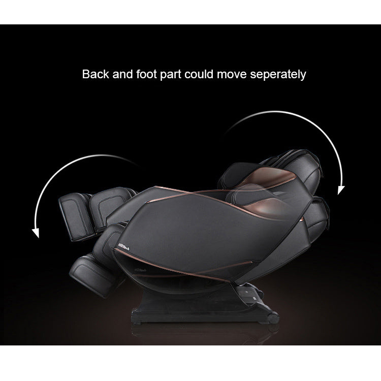 3D Full Body Zero Gravity Shiatsu Electric Massage Chair SL-Track Recliner with Airbag Speaker LCD Touch Screen+Mini Remote Voice Control Back Heat