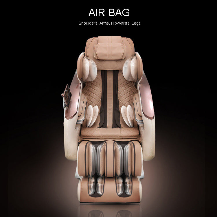 3D Full Body Zero Gravity Shiatsu Electric Massage Chair SL-Track Recliner with Airbag Speaker LCD Touch Screen+Mini Remote Voice Control Back Heat