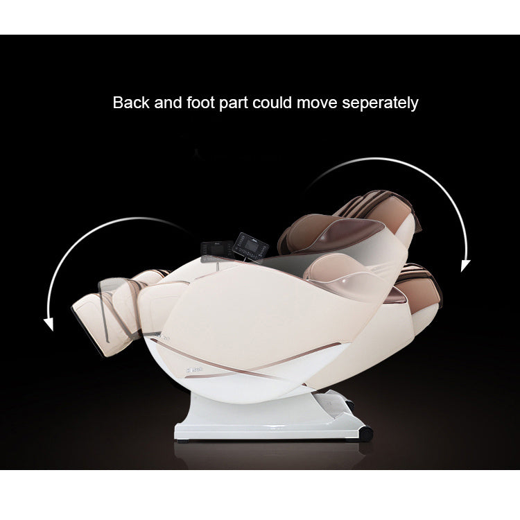 3D Full Body Zero Gravity Shiatsu Electric Massage Chair SL-Track Recliner with Airbag Speaker LCD Touch Screen+Mini Remote Voice Control Back Heat
