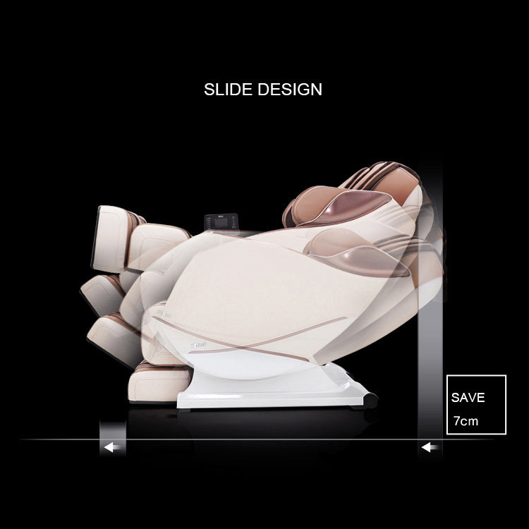 3D Full Body Zero Gravity Shiatsu Electric Massage Chair SL-Track Recliner with Airbag Speaker LCD Touch Screen+Mini Remote Voice Control Back Heat