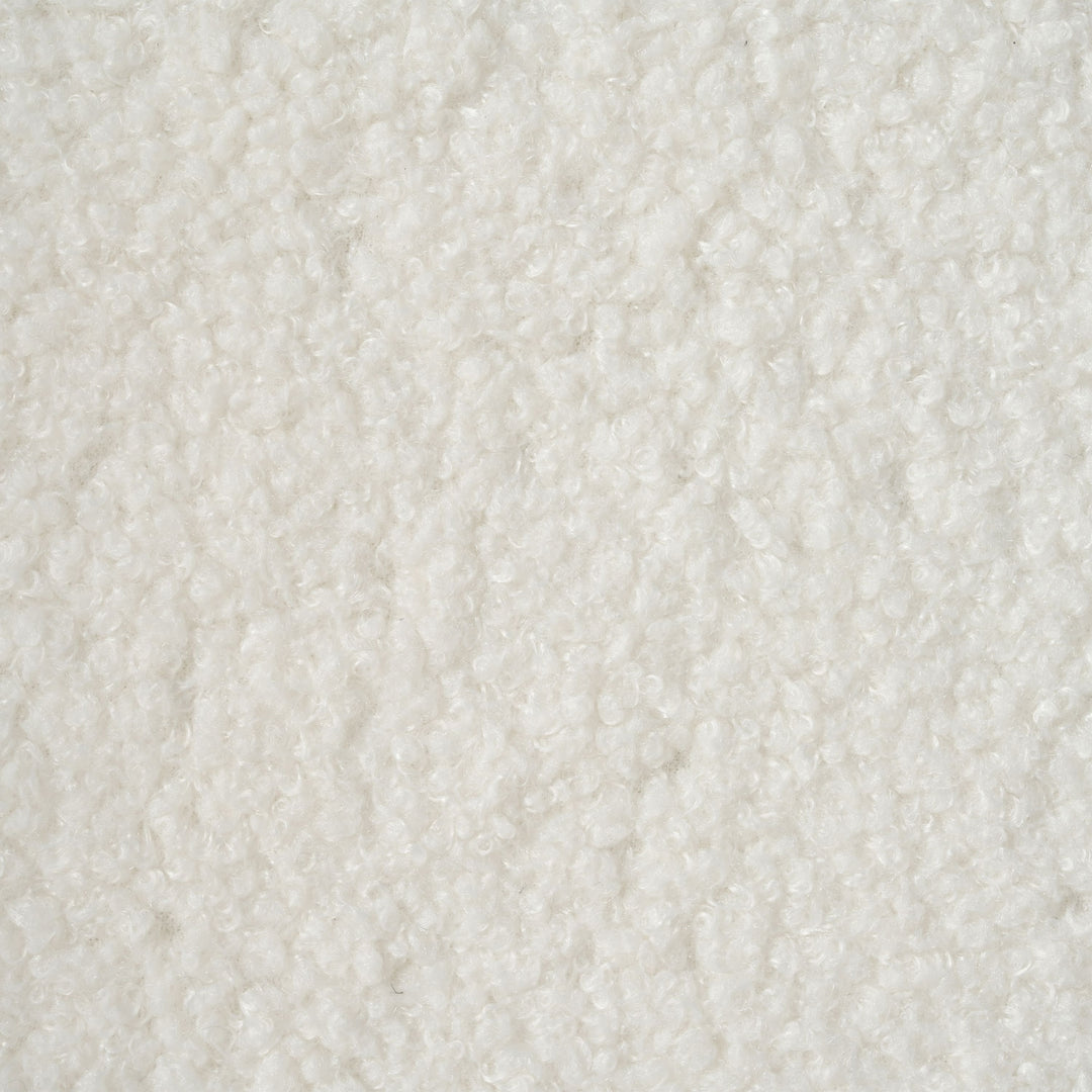 Oversized Accent Chair, Upholstered Living Room Chairs Single Sofa Chair with Walnut Legs, Curved handrail, White