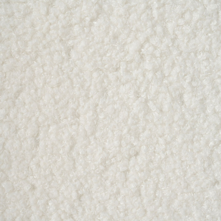 Oversized Accent Chair, Upholstered Living Room Chairs Single Sofa Chair with Walnut Legs, Curved handrail, White