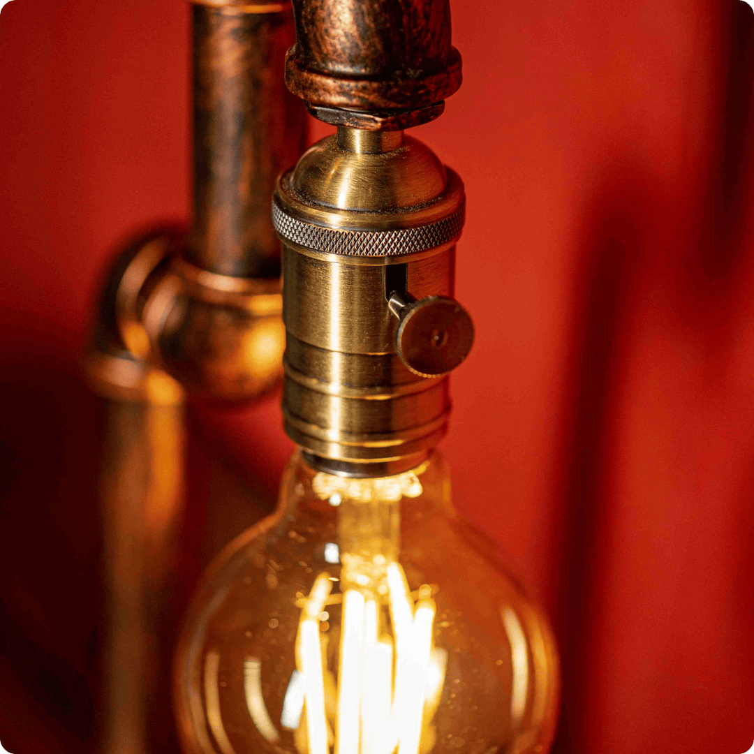 Aurora Steampunk Handmade Vintage Adjustable Pipe Lamp