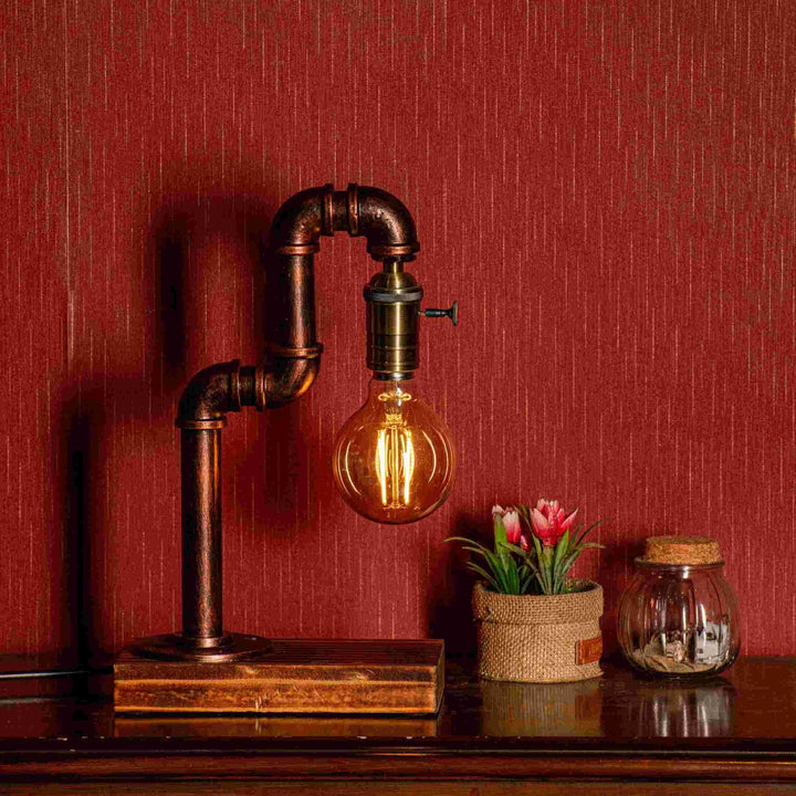 Aurora Steampunk Handmade Vintage Adjustable Pipe Lamp