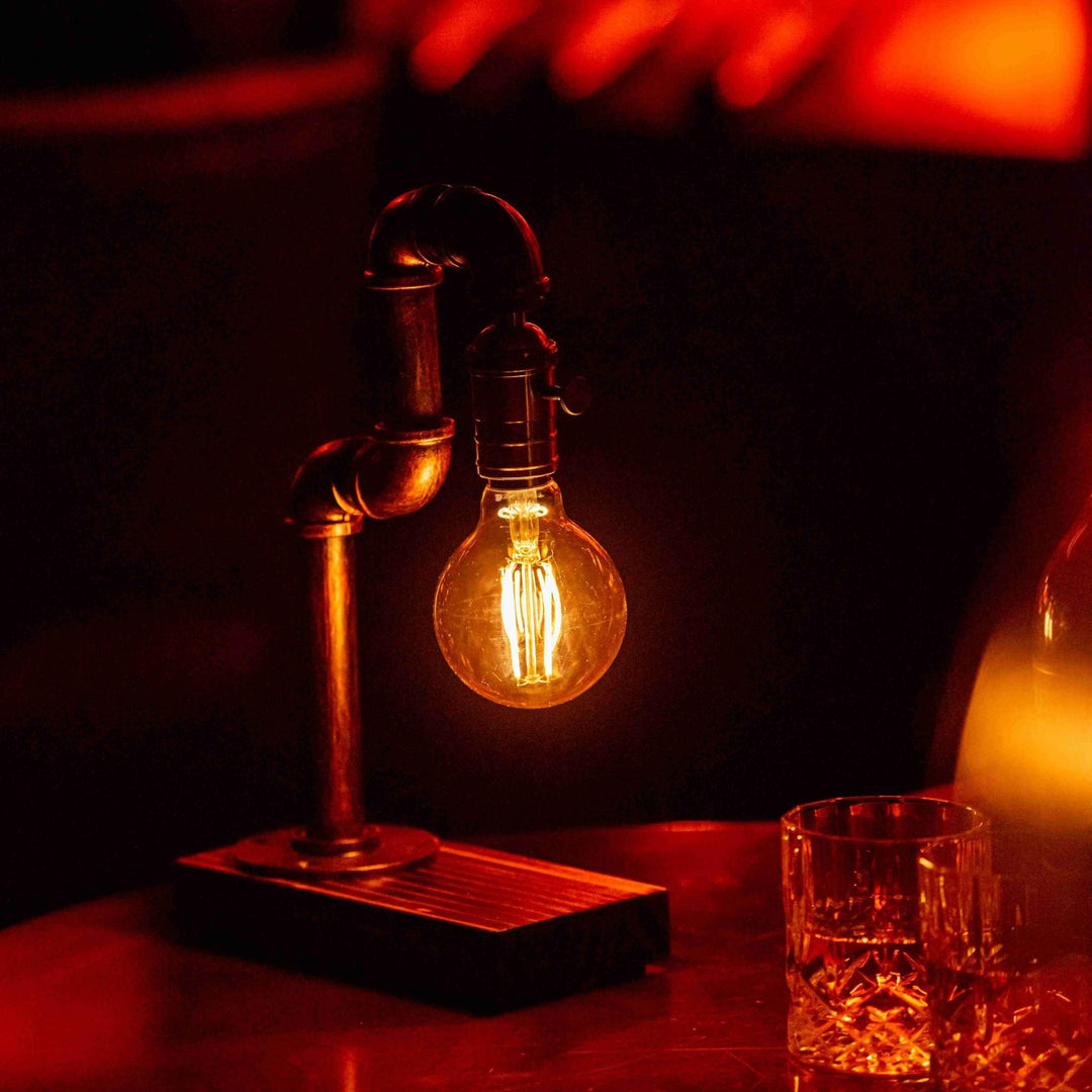 Aurora Steampunk Handmade Vintage Adjustable Pipe Lamp