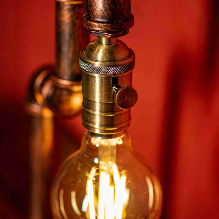 Aurora Steampunk Handmade Vintage Adjustable Pipe Lamp