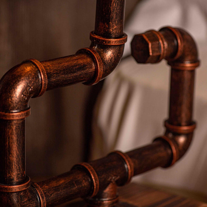 Whisper Steampunk Handmade Vintage Adjustable Pipe Lamp