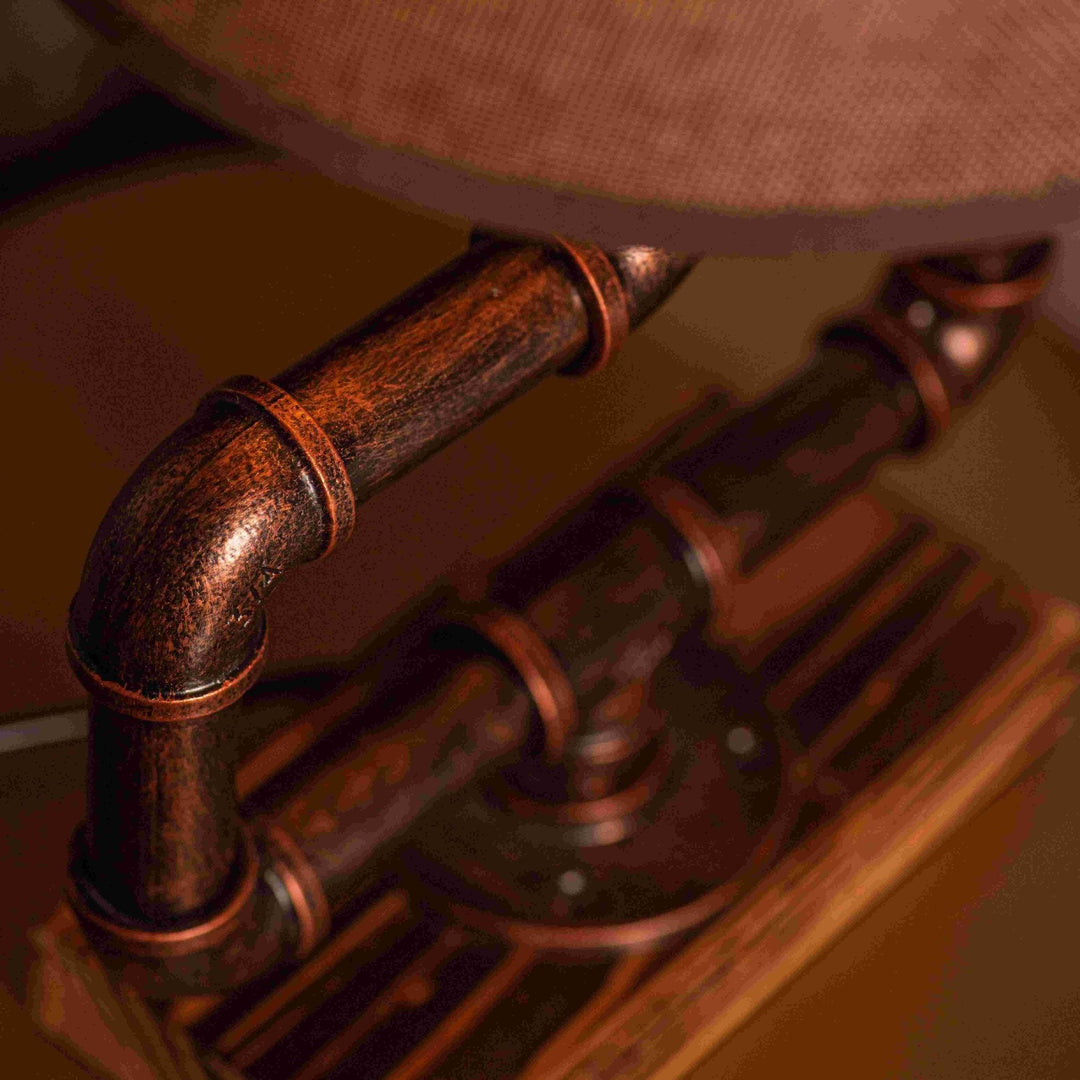 Whisper Steampunk Handmade Vintage Adjustable Pipe Lamp