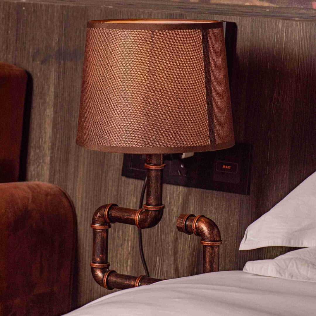 Whisper Steampunk Handmade Vintage Adjustable Pipe Lamp