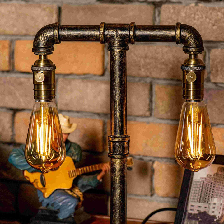 Twilight Steampunk Handmade Vintage Adjustable Pipe Lamp