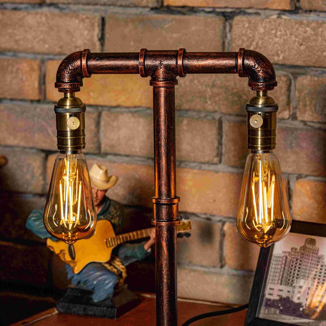 Twilight Steampunk Handmade Vintage Adjustable Pipe Lamp