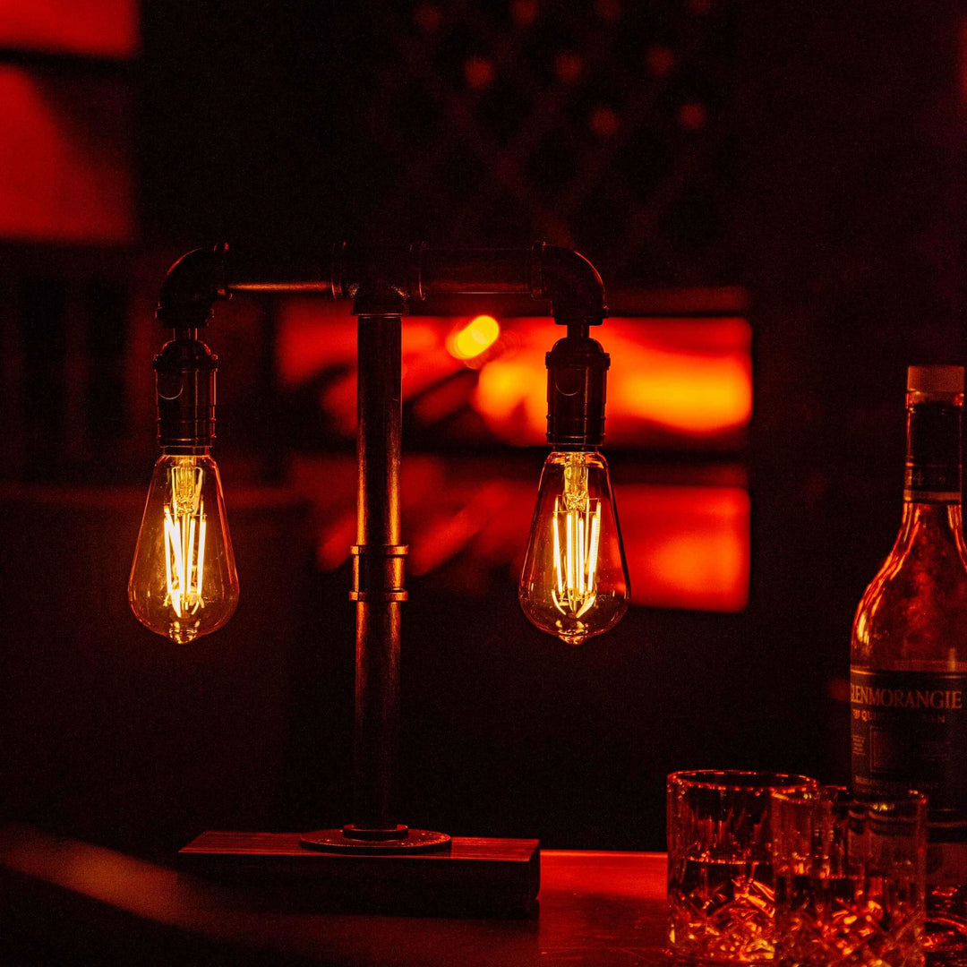 Twilight Steampunk Handmade Vintage Adjustable Pipe Lamp