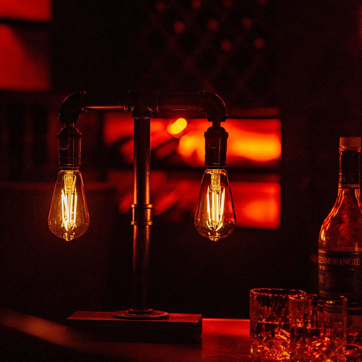 Twilight Steampunk Handmade Vintage Adjustable Pipe Lamp