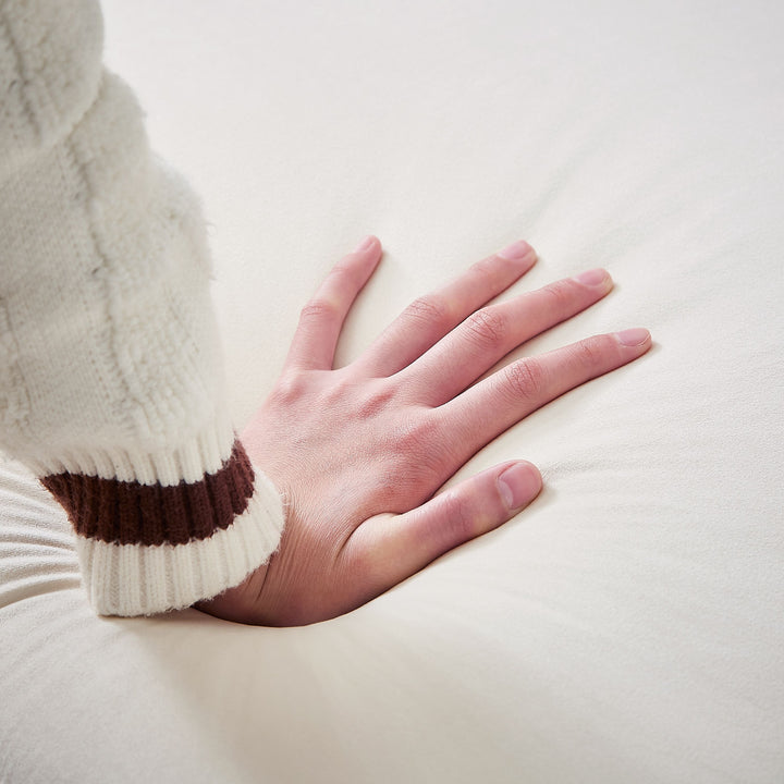 83.5-Inch Oversized Corner Sofa, L-Shaped Sectional Couch, 5-Seater Corner Sofas with 3 Pillows for Living Room, Bedroom, Apartment, Office