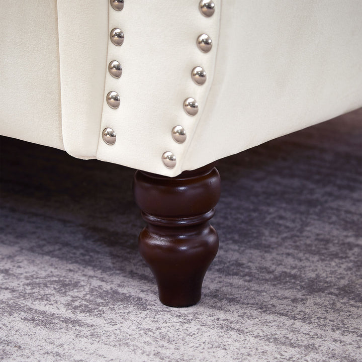 83.5-Inch Oversized Corner Sofa, L-Shaped Sectional Couch, 5-Seater Corner Sofas with 3 Pillows for Living Room, Bedroom, Apartment, Office