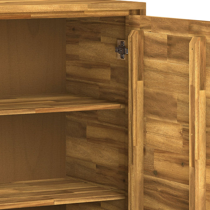 Lowry - Medium Storage Cabinet - Distressed Golden Wheat