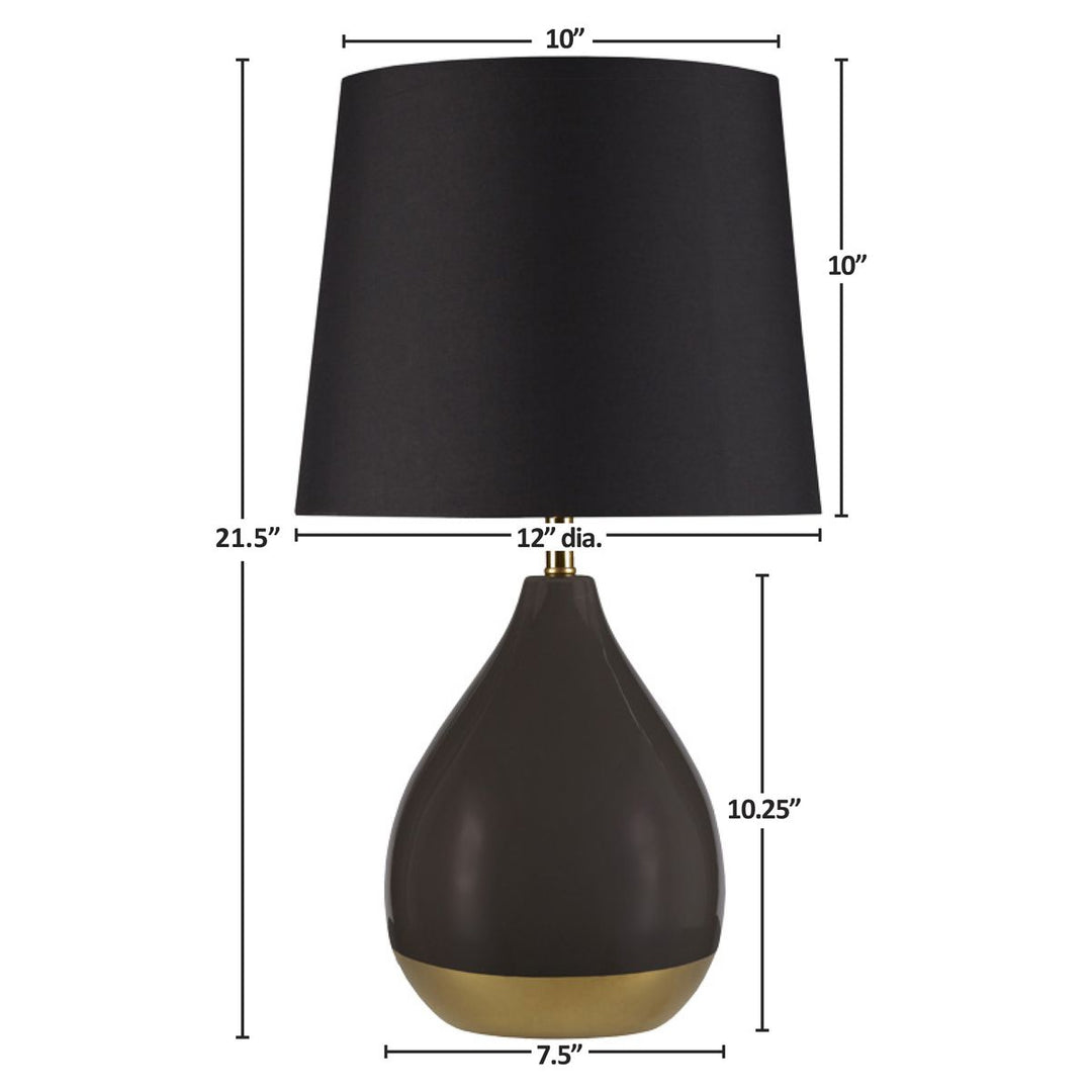 2-Tone Ceramic Table Lamp Set of 2