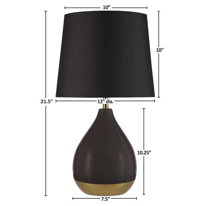 2-Tone Ceramic Table Lamp Set of 2