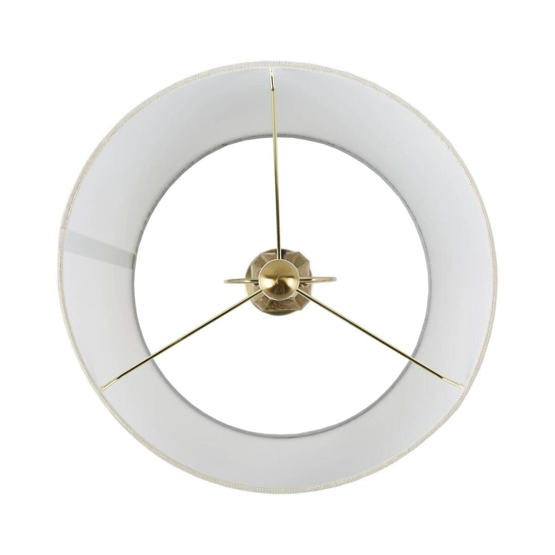 Faceted Brown Glass Table Lamp