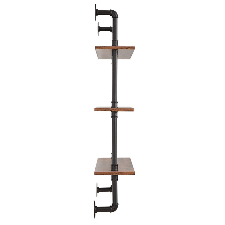 VEVOR Industrial Pipe Shelf 3 Tier 24x7.87in Wall-Mount for Kitchen Bedroom