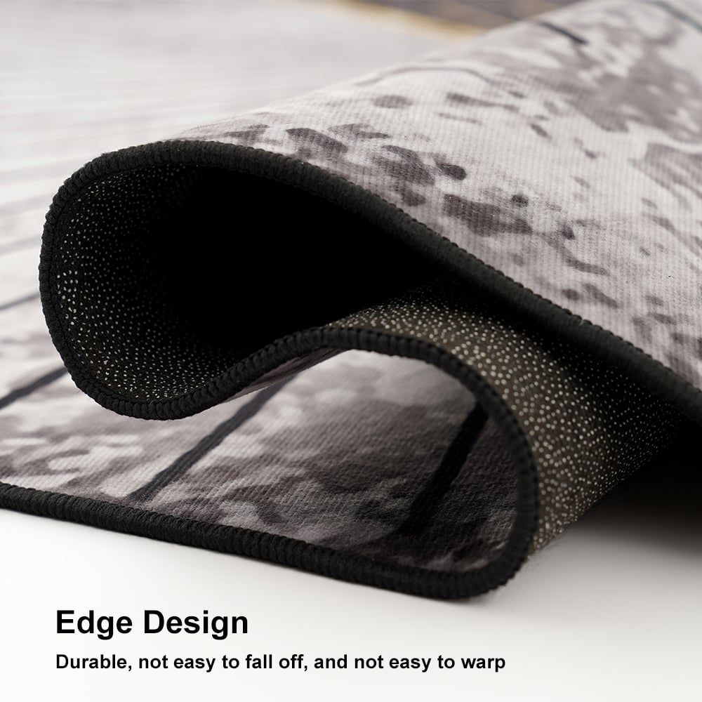 4' x 4' Modern Abstract Gray & Gold Mix Colours Round Area Rug Decorative Carpet