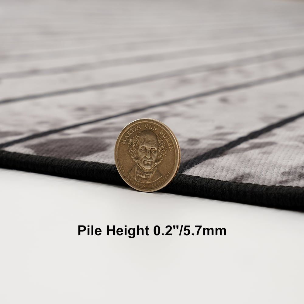 4' x 4' Modern Abstract Gray & Gold Mix Colours Round Area Rug Decorative Carpet