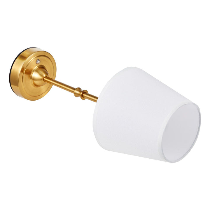 Cordless Table Lamp 5200mAh Rechargeable Battery Desk Lamp Fabric Shade Gold