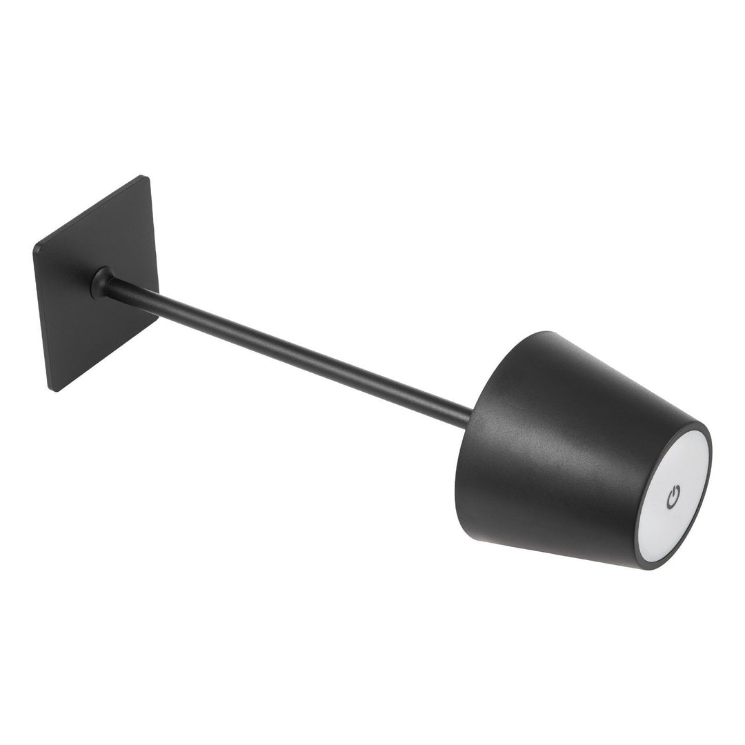 Cordless Table Lamp 2-Pack 5200mAh Built-in Rechargeable Battery Desk Lamp Black