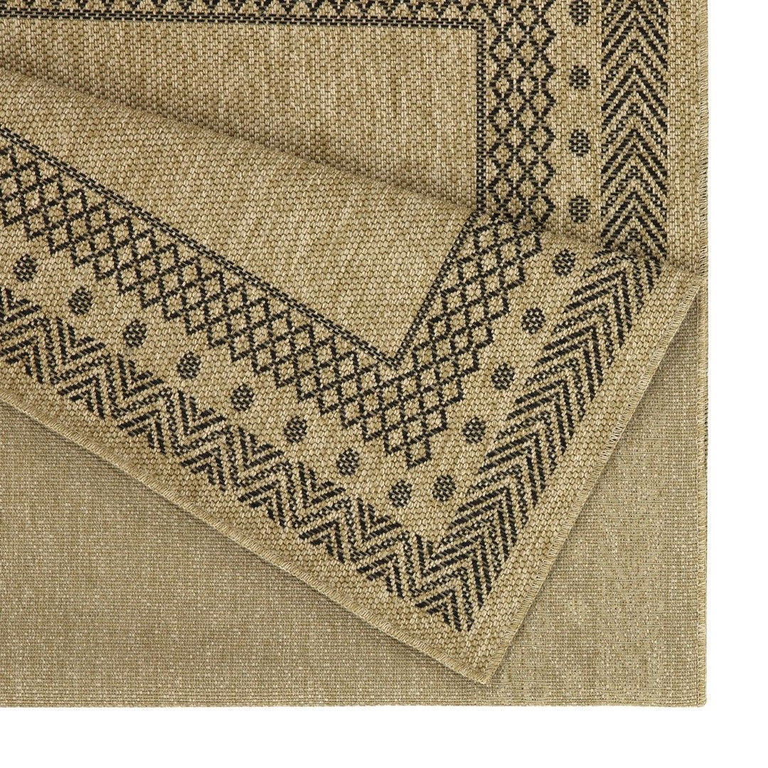 Earth GC_NTL1006 Jute/Black 7 ft. 10 in. x 10 ft. 3 in. Indoor/Outdoor Area Rug