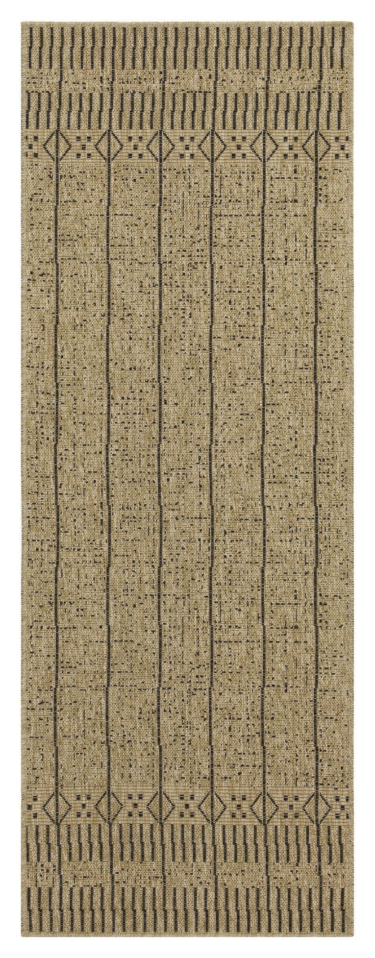 Earth GC_NTL1008 Jute/Black 7 ft. 10 in. x 10 ft. 3 in. Indoor/Outdoor Area Rug
