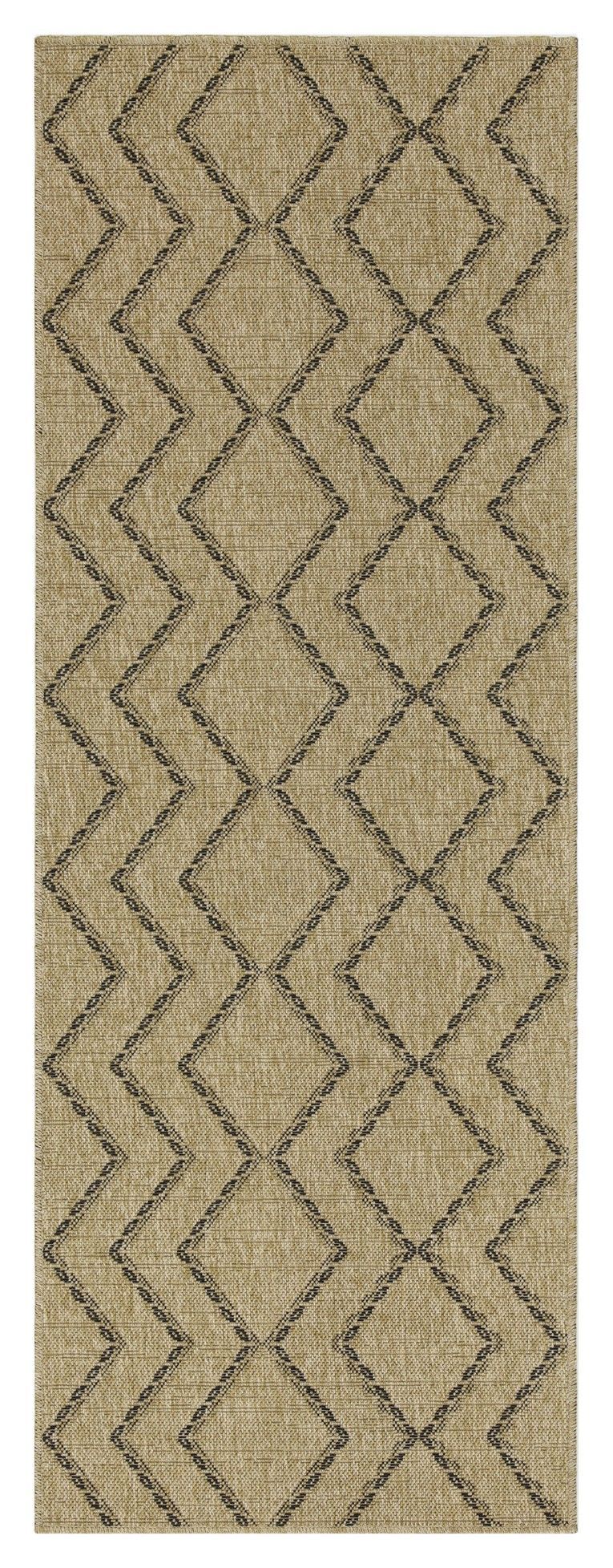 Earth GC_NTL1010 Jute/Black 7 ft. 10 in. x 10 ft. 3 in. Indoor/Outdoor Area Rug