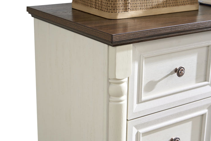 7 Drawer Dresser Chest for Bedroom with Wooden Base and Riser Trim, Wooden Rustic Rustic Chest of Drawers, Storage Dresser for Bedroom, Living Room