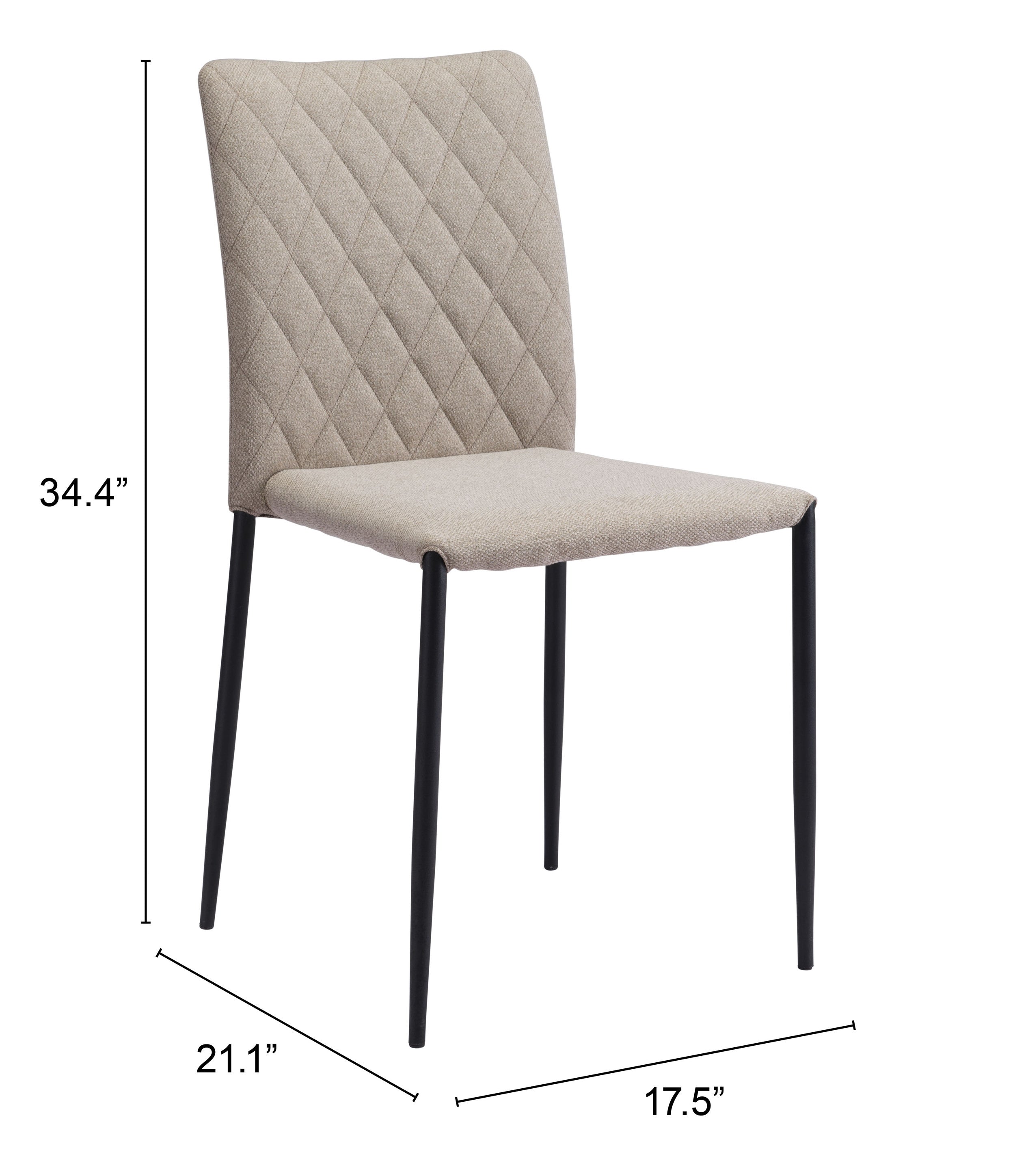 Harve Dining Chair (Set of 2) Beige