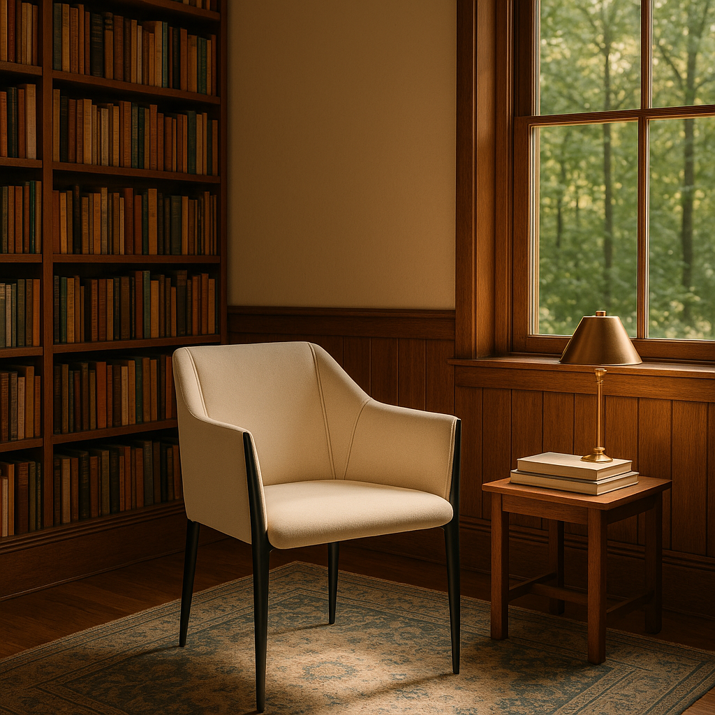 Andover Dining Chair: Modern Fabric Steel Frame Chair with Powder Coated Finish