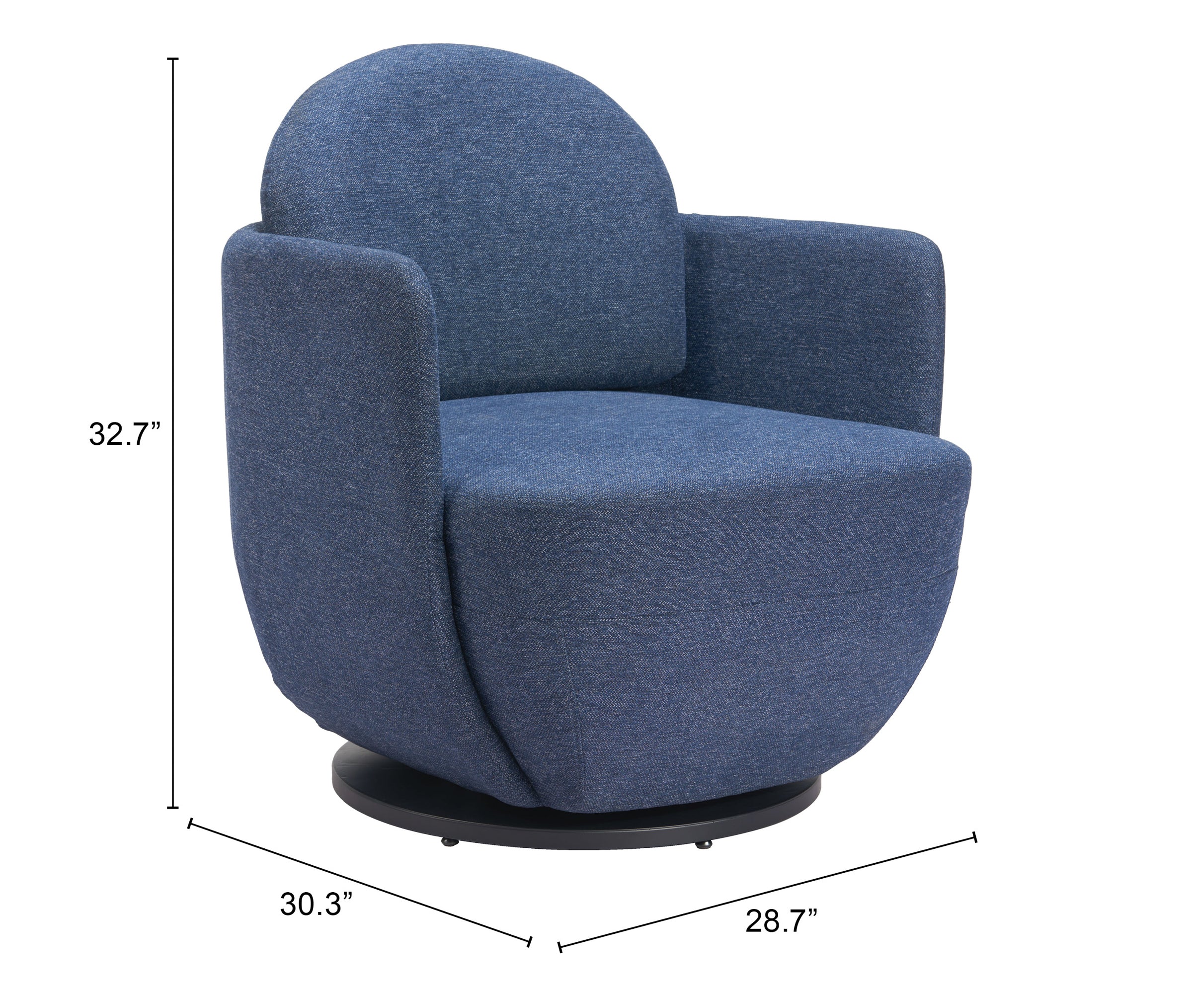 Bant Swivel Chair Blue